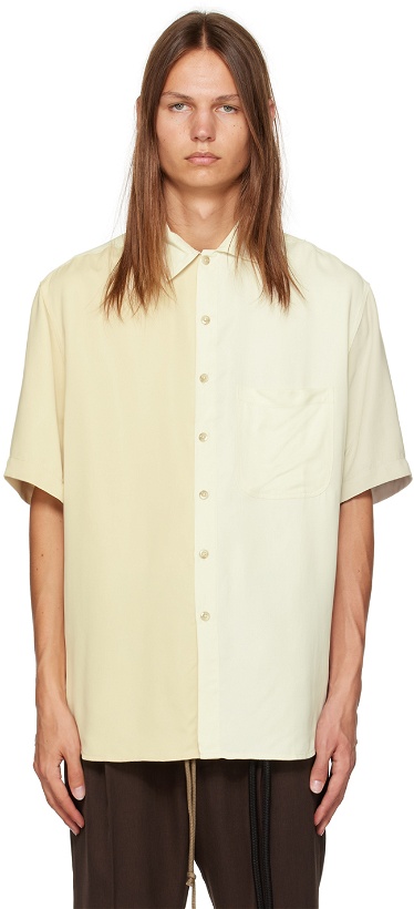 Photo: Song for the Mute Off-White & Beige Oversized Shirt