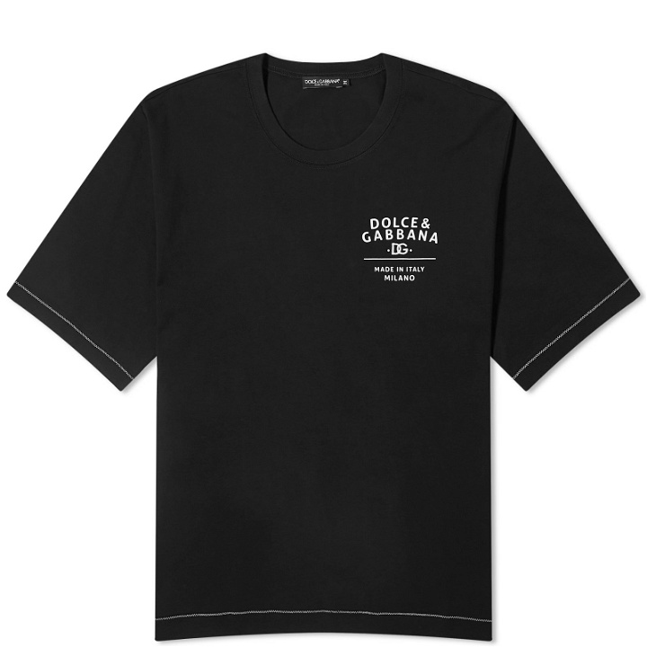 Photo: Dolce & Gabbana Men's Made in Milano T-Shirt in Black