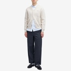 Percival Men's White Glove Mohair Cardigan in Neutrals