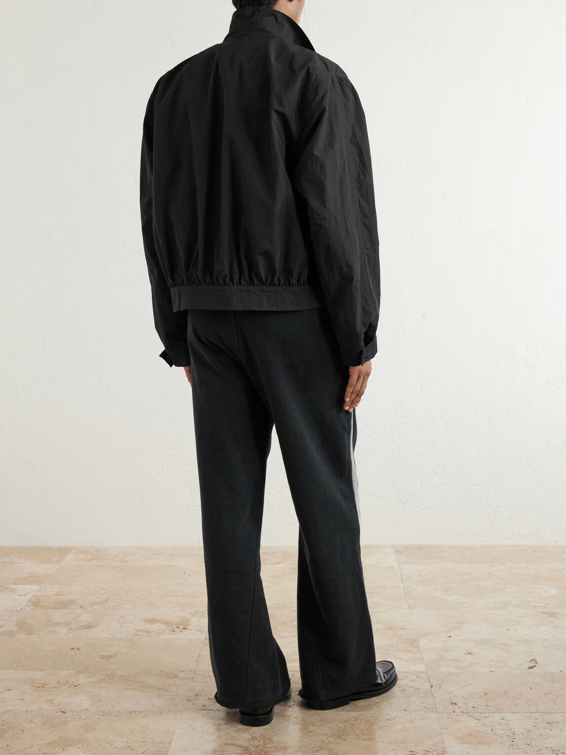 Gallery Dept. - Flared Logo-Print Cotton-Jersey Sweatpants - Black