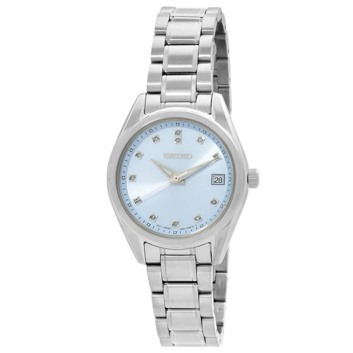 【SEIKO】Classic Quartz Crystal Silver Dial Ladies Watch Seiko Classic Quartz Crystal Silver Dial Ladies Watch