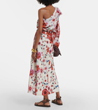 Dorothee Schumacher Floral Ease linen midi skirt