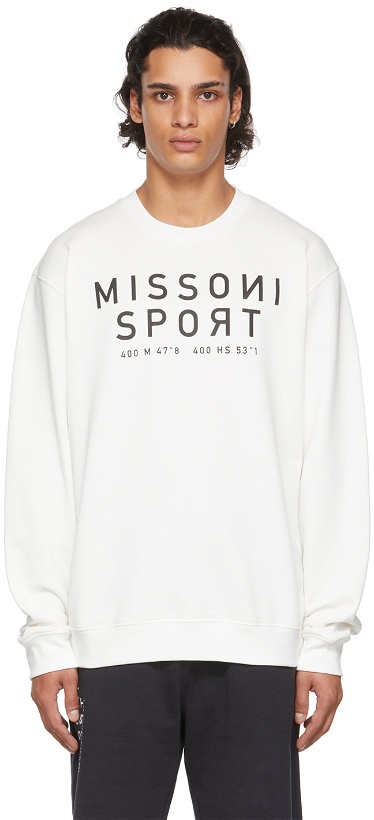 Photo: Missoni Sport Off-White Logo Sweatshirt