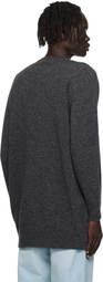 Bally Gray Long Wool Sweater