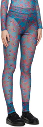 Henrik Vibskov Blue Polka Dot Leggings