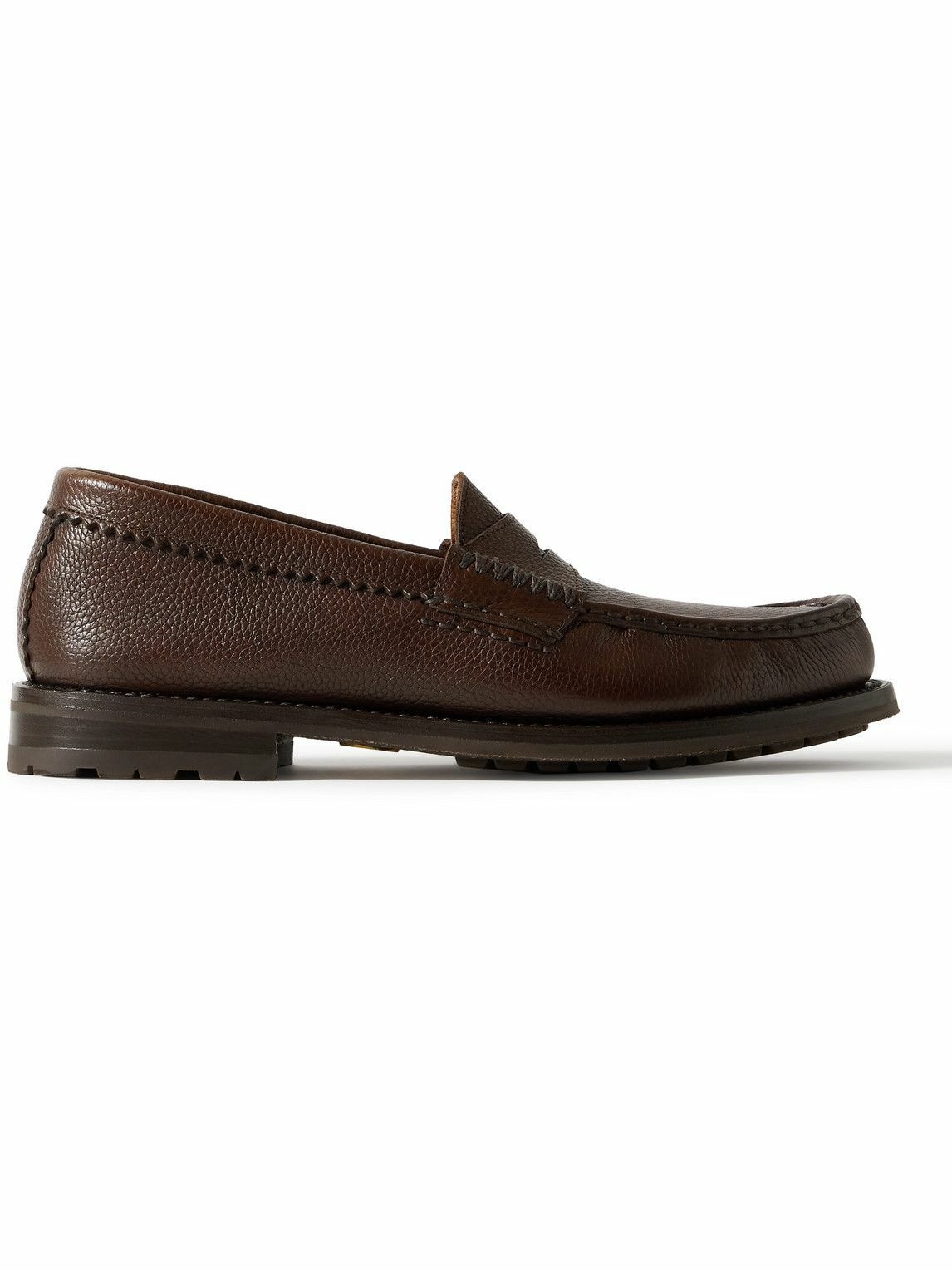 Photo: Yuketen - Rob's Full-Grain Leather Penny Loafers - Brown
