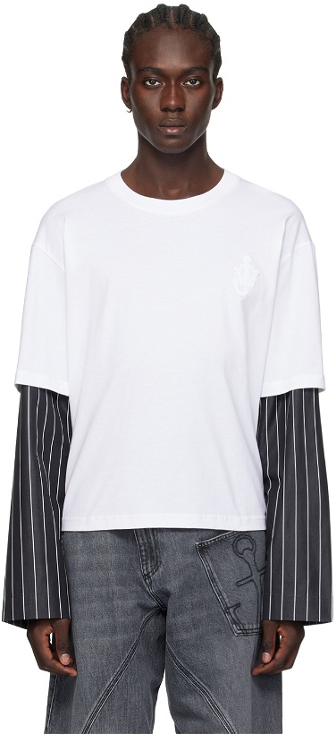 Photo: JW Anderson White Layered Long Sleeve T-Shirt