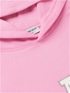 BALENCIAGA - Oversized Appliquéd Cotton-Jersey Hoodie - Pink