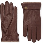 Dents - Gloucester Cashmere-Lined Leather Gloves - Brown