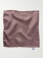 De Petrillo - Printed Silk-Twill Pocket Square