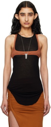 Rick Owens Brown Horny T Tank Top