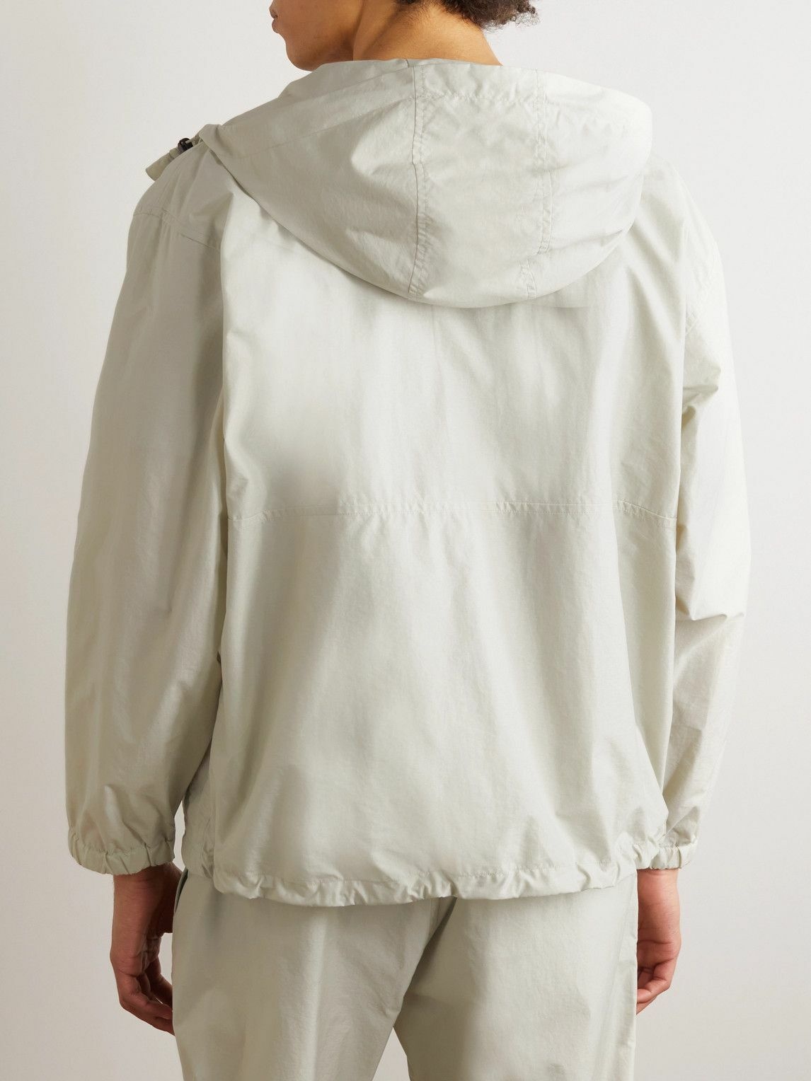Danton - Stunner Logo-Print Shell Hooded Jacket - Gray Danton