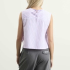 STEL Women's Side tie vest top in Pink Stripe