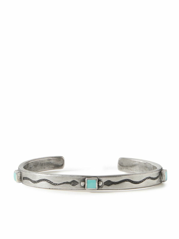 Photo: Peyote Bird - Manzano Sterling Silver Turquoise Cuff