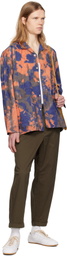Pilgrim Surf + Supply Blue & Orange Stereo Tie Dye Shirt