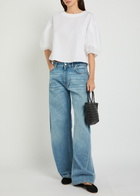 Emporio Armani Round-neck Cotton Blouse White