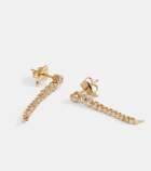 Ondyn Short Continuum 14kt yellow gold drop earrings with diamonds