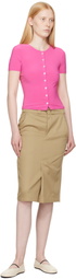 Sandy Liang Pink Ella Cardigan