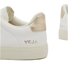 Veja Womens Women's Campo Sneakers in Extra White/Platine