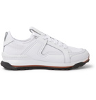 Ermenegildo Zegna - Siracusa Leather and Mesh Sneakers - White