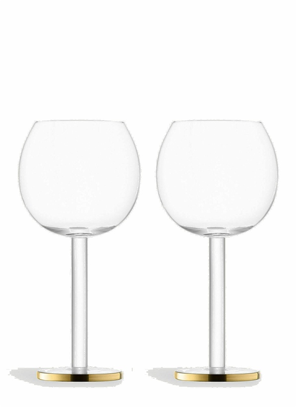 Photo: Set of Two Luca Wine Goblets in Gold