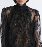 Retrofête Ysolde sheer lace minidress