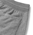Loro Piana - Portland Tapered Mélange Cashmere and Silk-Blend Sweatpants - Gray