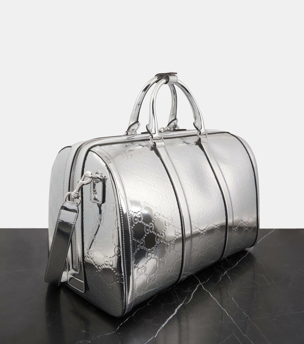 Gucci GG Medium debossed duffel bag
