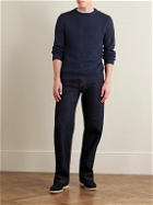 Canali - Textured-Cotton Sweater - Blue