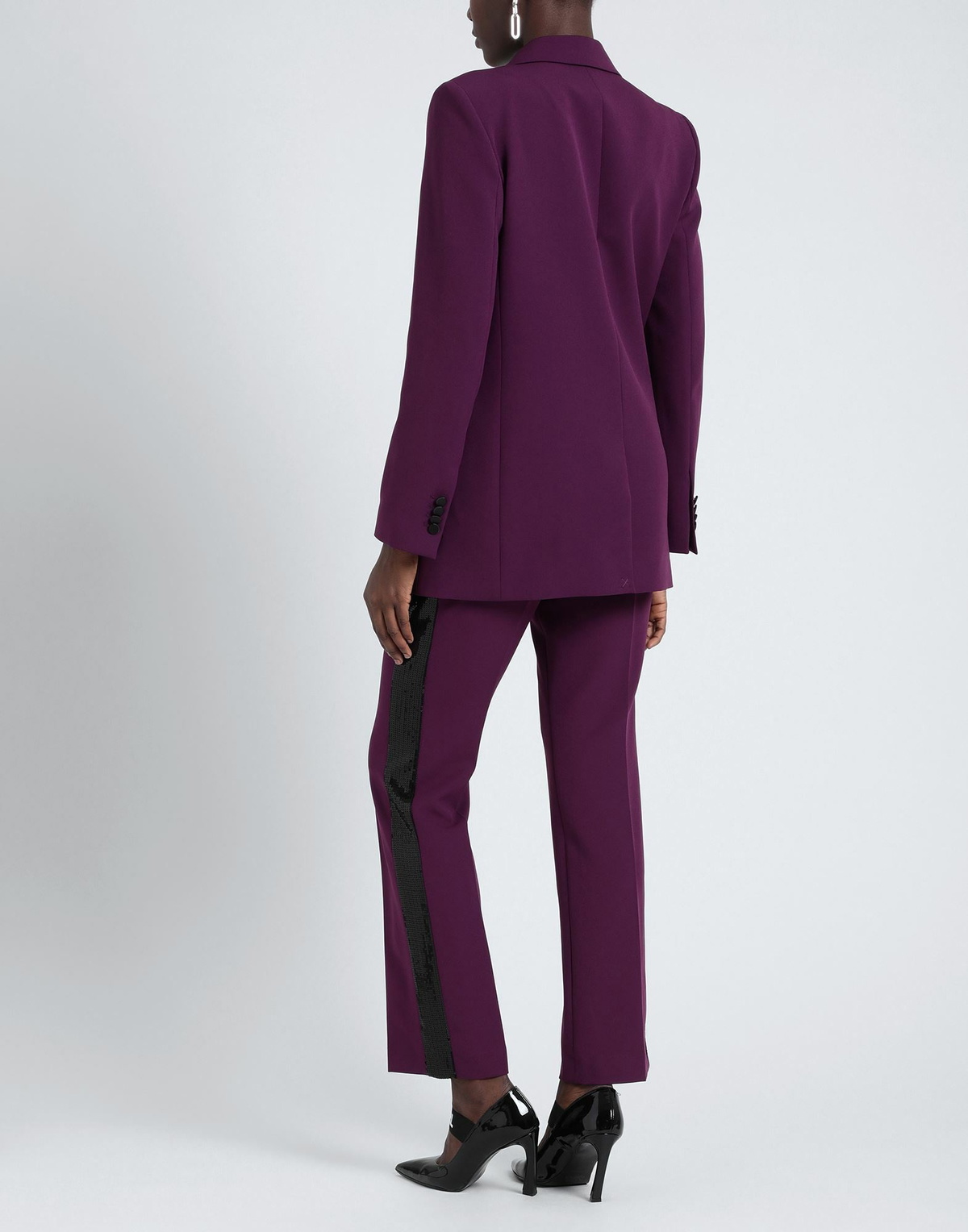 Karl Lagerfeld Womens Blazer Plum
