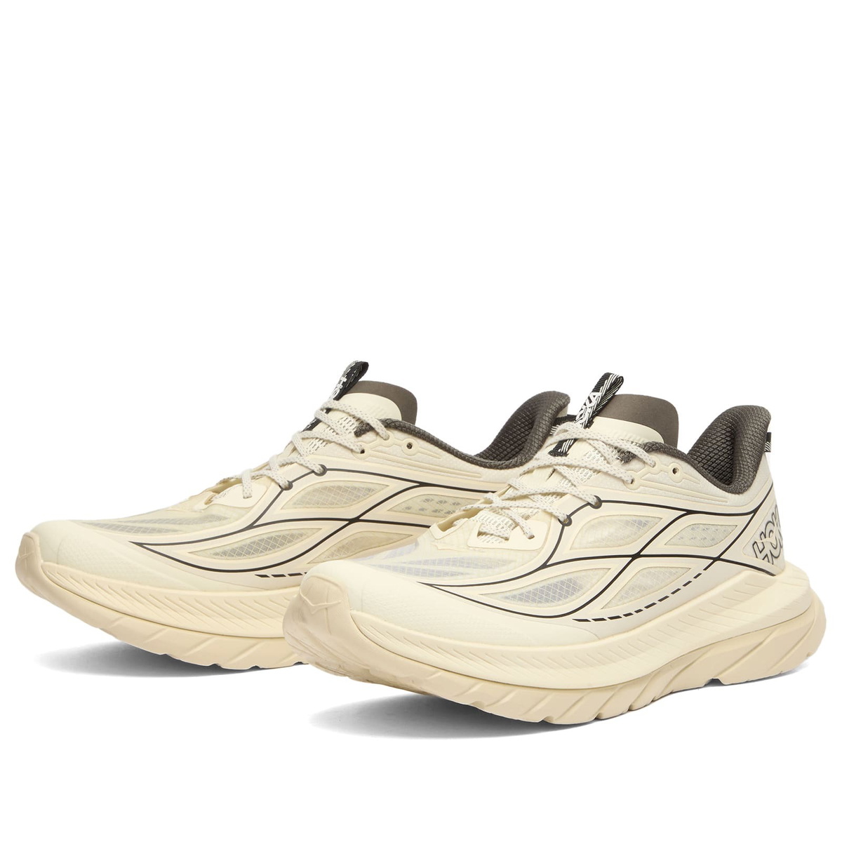 HOKA ONE ONE Men's Mach Remastered Sneaker in Eggshell/Asphalt Grey