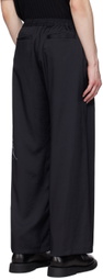 TAAKK Black Printed Trousers