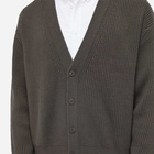 Studio Nicholson Men's Auxil 5 Gauge Fisherman Rib Knit Cardigan in Graphite