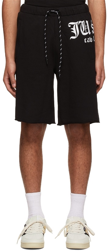 Photo: Just Cavalli Black Cotton Shorts