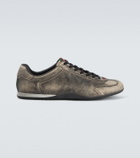 Gucci Gucci Shift Web Stripe leather sneakers