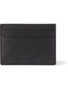 BALENCIAGA - Logo-Perforated Leather Cardholder