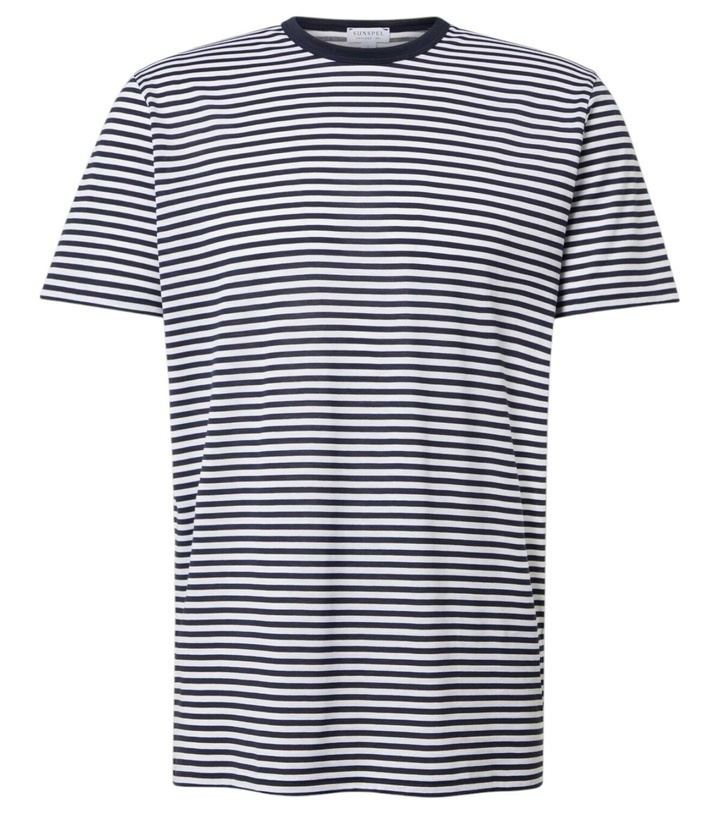 Photo: Sunspel Striped cotton jersey T-shirt