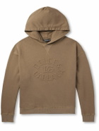 Dolce&Gabbana - Logo-Embossed Cotton-Jersey Hoodie - Brown