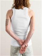 Givenchy - Slim-Fit Ribbed Stretch-Cotton Tank Top - White