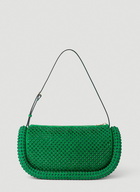 JW Anderson - Embellished Bumper Shoulder Bag in Green