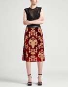 Undercover Womens Midi skirt in Burgundy