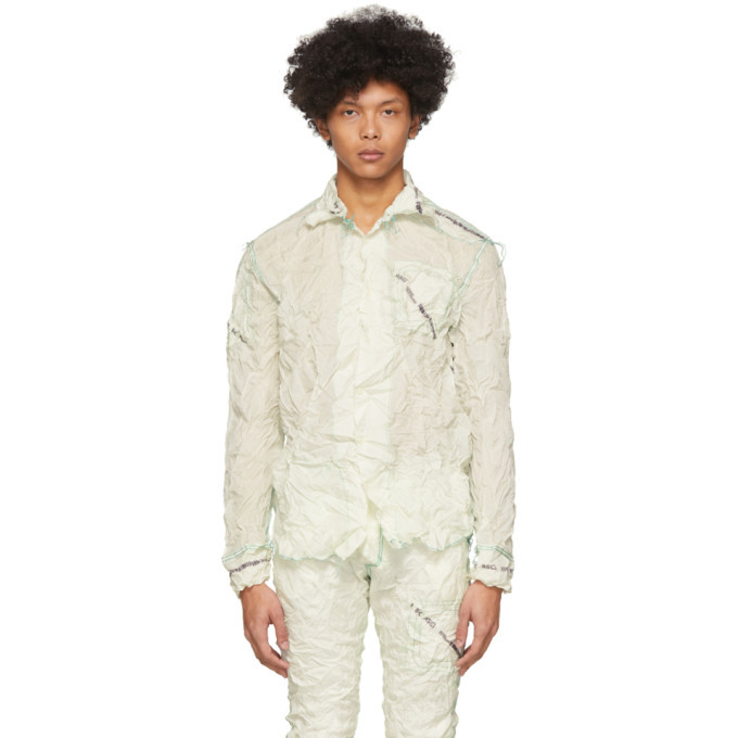 Kanghyuk Off-White Readymade Shrink Shirt