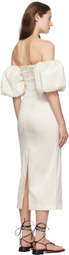 Kika Vargas Off-White Erminia Dress
