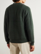 Mr P. - Cashmere-Terry Cardigan - Green