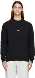 MSGM Black Micro Logo Sweatshirt
