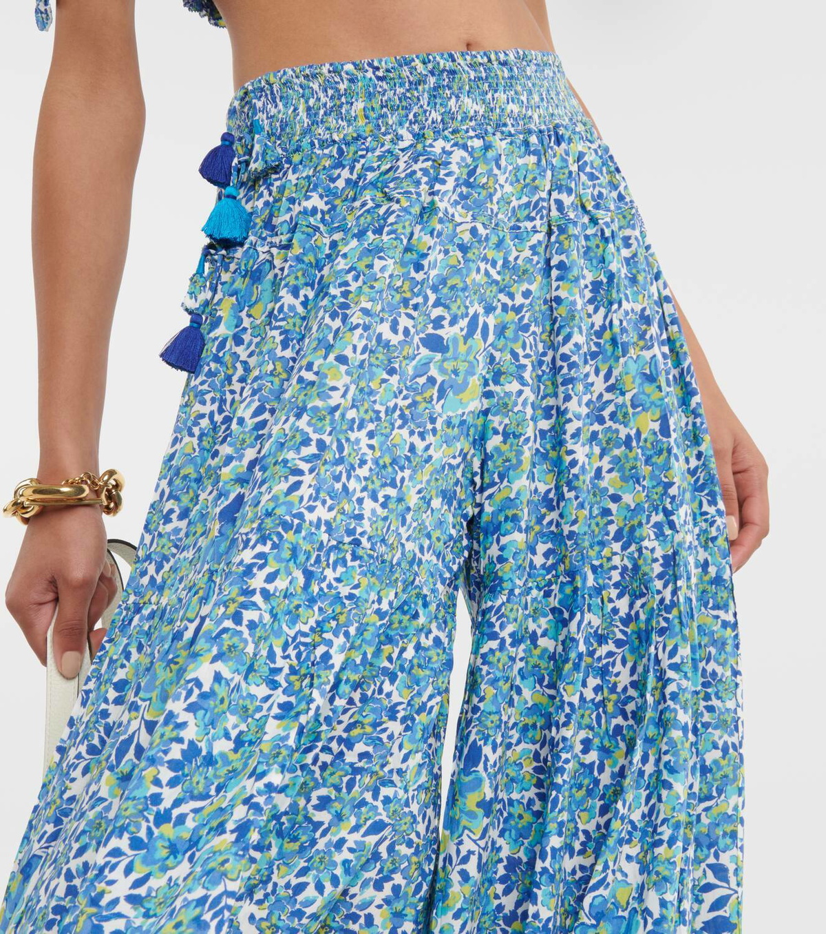 Poupette St Barth Soledad floral wide-leg pants