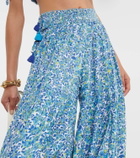 Poupette St Barth Soledad floral wide-leg pants