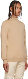 Agnona Beige Rib Sweater