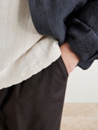 A Kind Of Guise - Thuy Pointelle-Knit Cotton and Linen-Blend T-Shirt - Neutrals