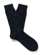 Mr P. - Cotton-Blend Jacquard Socks